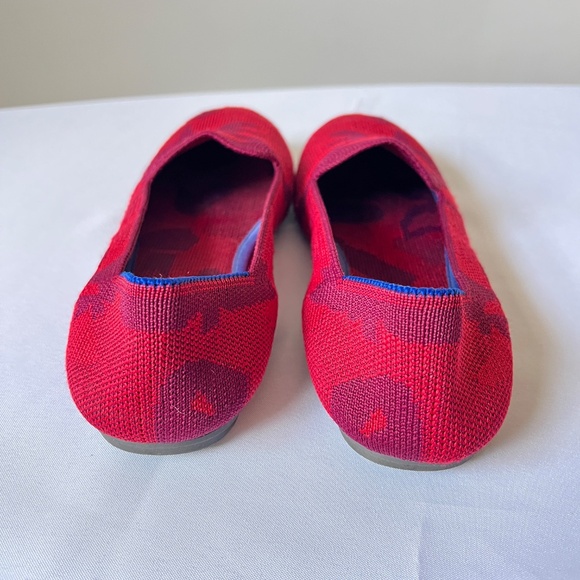 Rothy’s Kids The Loafer Slip On Flats Red Camo Size 4K Round Toe - Picture 5 of 9
